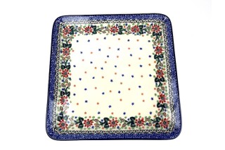 583 Bunzlau Vierkante Serveerschaal 28x28cm U3492 Serveerschalen